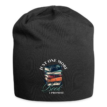 Encore un livre que je promets: Bookworms Design - Bonnet en jersey - noir - Devant