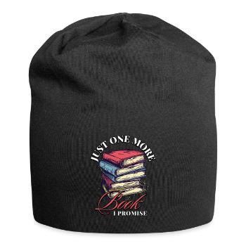 Encore un livre que je promets: Bookworms Design - Bonnet en jersey - noir - Devant