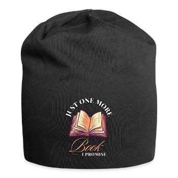 Encore un livre que je promets: Bookworms Design - Bonnet en jersey - noir - Devant