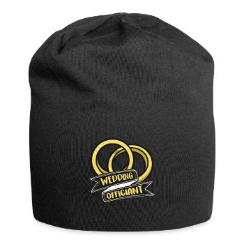 Officiant Wedding Officiant Counselor Ordained - Jersey Beanie - black - Front