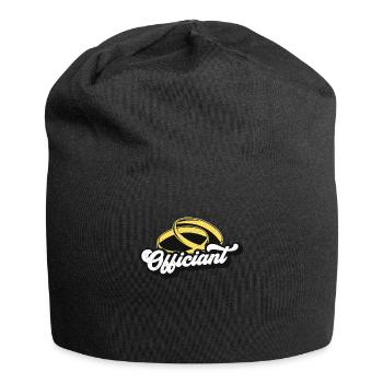 Officiant Minister Counselor Marriage Officiant - Jersey Beanie - black - Front