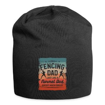 I'm A Fencing Dad Just Like A Normal Dad Except - Jersey Beanie - black - Front