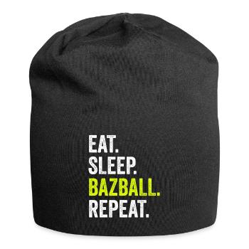 Bazball England Fans Cricket Englische Fans Bazball - Jersey-Beanie - Schwarz - Vorne
