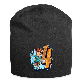 Handball Birthday - 4 years old Boy - 4. - Jersey Beanie - charcoal grey - Front