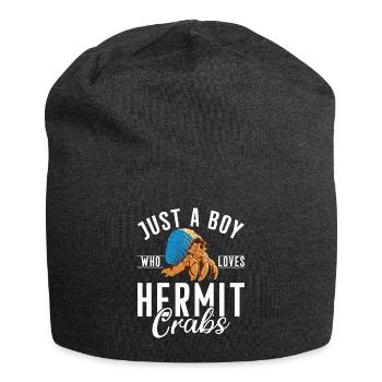 Hermit Crab Gifts - Jersey Beanie - charcoal grey - Front