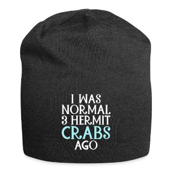 Hermit Crab Gifts - Jersey Beanie - charcoal grey - Front