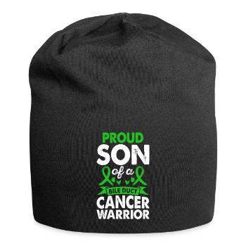 Son of the bile duct Cancer warrior consciousness - Jersey Beanie - black - Front
