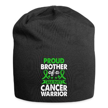Brother Of The Bile Duct Cancer Warrior Consciousness - Jersey Beanie - black - Front