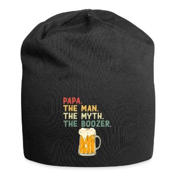 Lustiger Vater Spruch - Alkoholiker Papa - Jersey-Beanie - Schwarz - Vorne