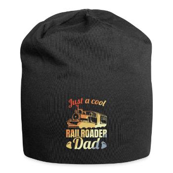 Père cheminot - Bonnet en jersey - noir - Devant