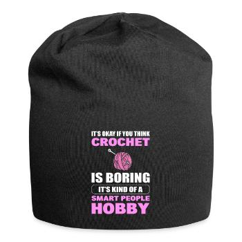 Crochet Hobby Crochet - Jersey Beanie - black - Front