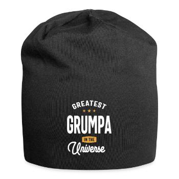 Universe's Greatest Grumpa - Father's Day - Jersey Beanie - black - Front