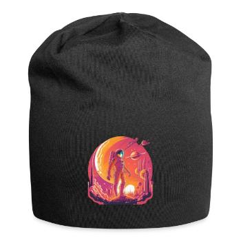 Fantaisie spatiale - Bonnet en jersey - noir - Devant