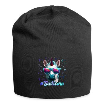 Tanticorn Fête des mères Tantes Licorne marchandise - Bonnet en jersey - noir - Devant