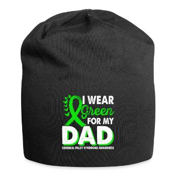 Wear green for Awareness Month for - Jersey Beanie - black - Front