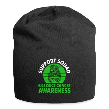Support Squad Bile Duct Cancer Awareness Month - Jersey Beanie - black - Front