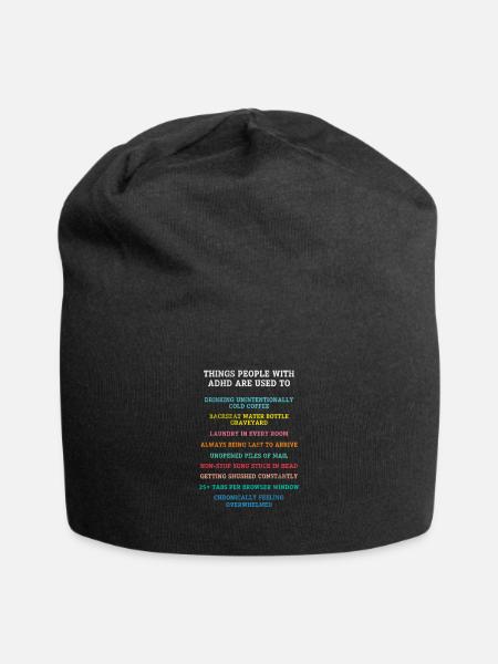 ADHS - Jersey-Beanie - Schwarz