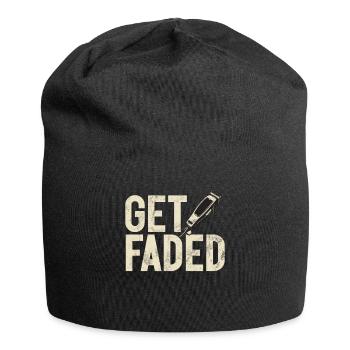 Cool Barbier Spruch Barbershop Rasiermesser - Jersey-Beanie - Schwarz - Vorne