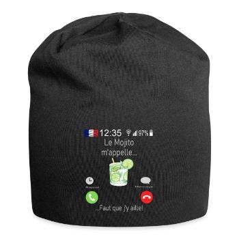 Le Mojito M appelle Faut que j y aille - Bonnet en jersey - noir - Devant
