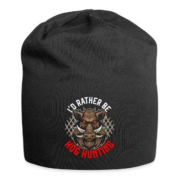 Man braucht ein Gewehr, um ein Reh zu töten, aber - Jersey-Beanie - Schwarz - Vorne
