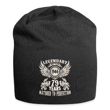 Legendary since 1944 birthday 79 year old legend - Jersey-Beanie - Schwarz - Vorne
