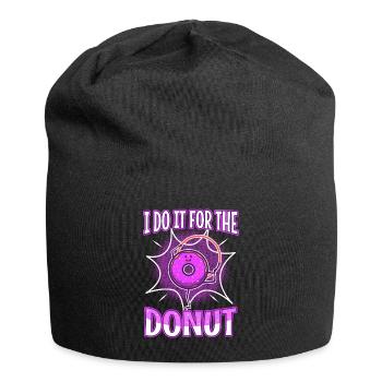 I do it for the Donuts - Jersey Beanie - black - Front
