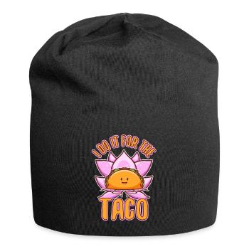 Je le fais pour les tacos - Bonnet en jersey - noir - Devant