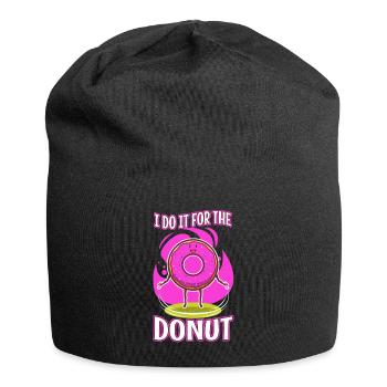 I do it for the Donuts - Jersey Beanie - black - Front