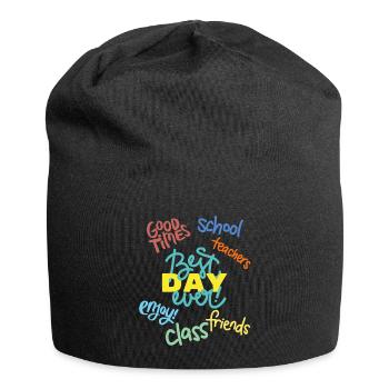 Enrollment: Best day ever - cool and stylish - Jersey Beanie - black - Front