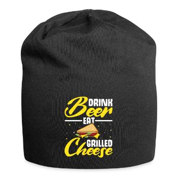 Amour Fromage Grillé Hommes Femmes - Bonnet en jersey - noir - Devant