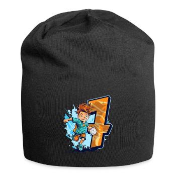 Handball Anniversaire - 7 ans Garçon - 7. - Bonnet en jersey - noir - Devant