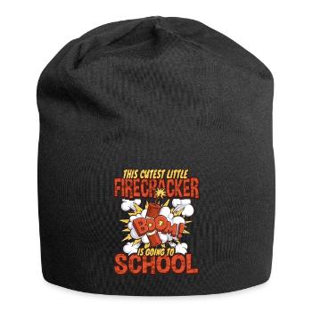 Süßeste Kinder Feuerwerk 1. - 4. Klasse - Jersey-Beanie - Schwarz - Vorne