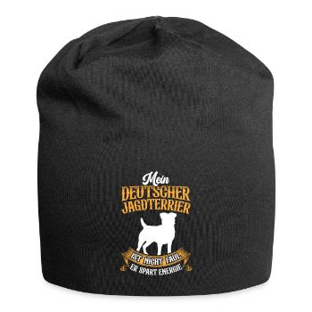 Mein Deutscher Jagdterrier ist nicht faul - Jersey-Beanie - Schwarz - Vorne