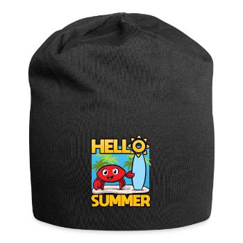 Hello Summer Sommer - Jersey-Beanie - Schwarz - Vorne