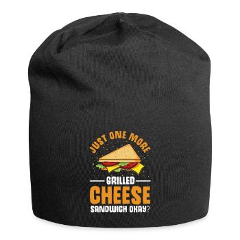 Love Grilled Cheese Men Women - Jersey-Beanie - Schwarz - Vorne