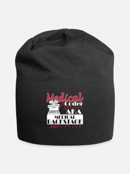 Medizinischer Assistent - Medizinischer Kodierer - Jersey-Beanie - Schwarz