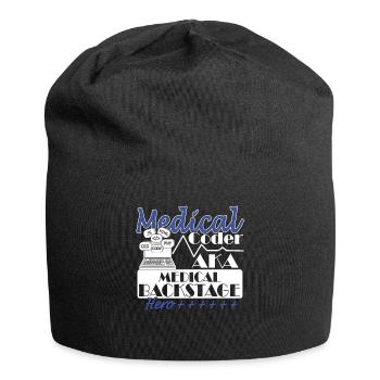 Medizinischer Assistent - Medizinischer Kodierer - Jersey-Beanie - Schwarz - Vorne