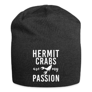 Hermit Crab Gifts - Jersey Beanie - charcoal grey - Front