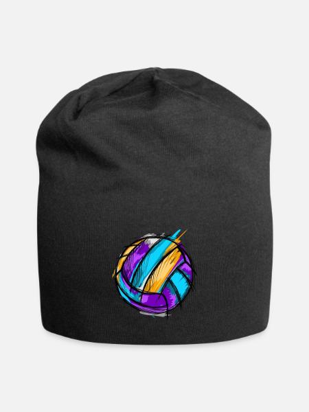Volley-ball - Bonnet en jersey - noir