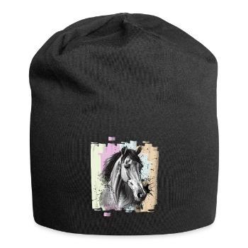 Cheval - Bonnet en jersey - noir - Devant
