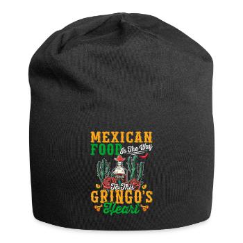 Cuisine mexicaine, Amateurs de gringo, Fier - Bonnet en jersey - noir - Devant