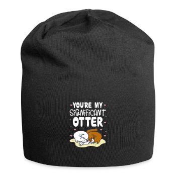 Otter Sea Otter Otter Gift - Jersey Beanie - black - Front