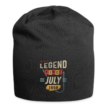 65 Years Old Legend Since July 1958 65th Birthday - Jersey Beanie - black - Front