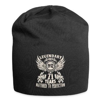 Legendary since 1952 birthday 71 year old legend - Jersey-Beanie - Schwarz - Vorne