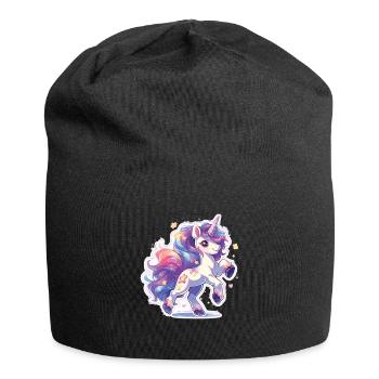 Cute unicorn unicorns unicorns - Jersey Beanie - black - Front