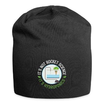 Hydrophonics Farmer Horticulture Agriculture - Jersey Beanie - black - Front