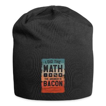 Ich habe nachgerechnet Die Antwort ist Speck - Jersey-Beanie - Schwarz - Vorne