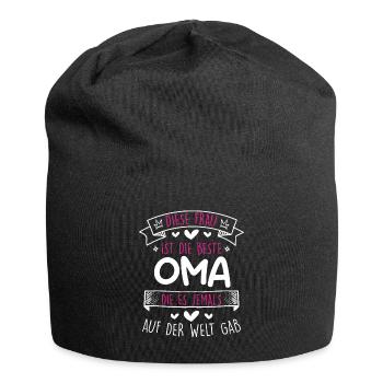 Weltbeste Oma Muttertag coole Oma Granny - Jersey-Beanie - Schwarz - Vorne