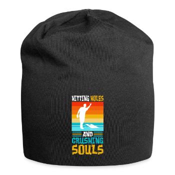 Hitting Holes and Crushing Souls - Jersey Beanie - black - Front