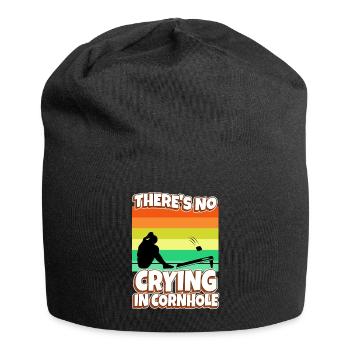 Theres no crying in cornhole - Jersey Beanie - black - Front